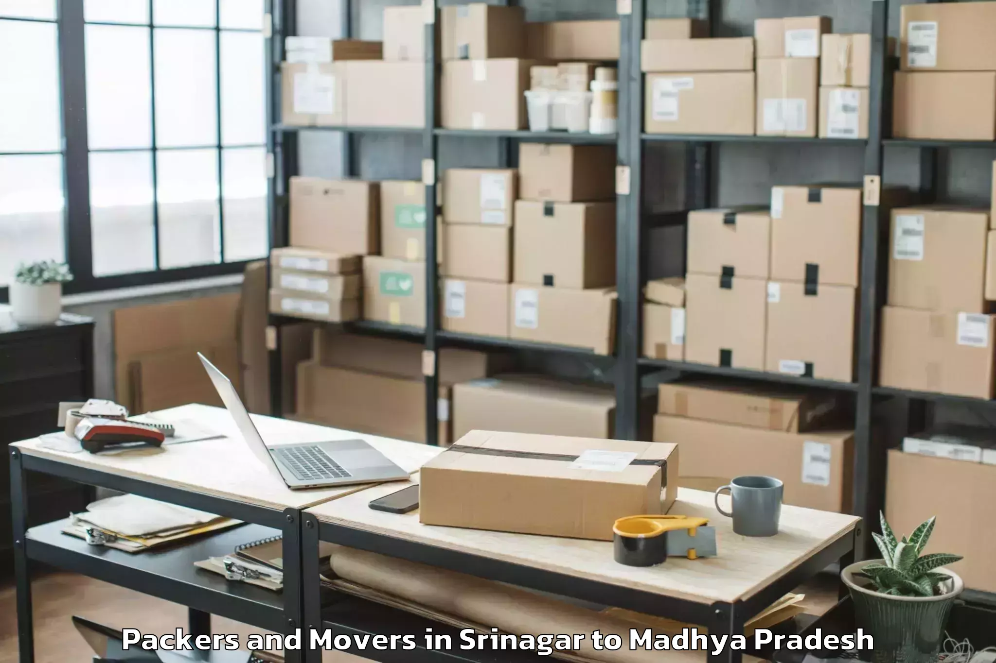 Affordable Srinagar to Ujjain Packers And Movers